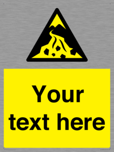 Custom Warning: Debris flow zone